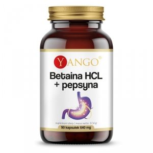 YANGO Betaina HCL  + Pepsyna (90 kaps.)