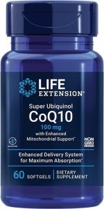 LIFE EXTENSION Super Ubiquinol CoQ10 100 mg with Enhanced Mitochondrial Support (60 kaps.)
