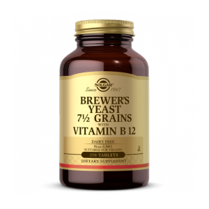 SOLGAR Brewer's Yeast 7 1/2 Grains with Vitamin B12 (250 tabl.)