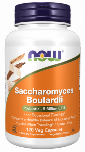 NOW FOODS Probiotyk Saccharomyces Boulardii (120 kaps.)