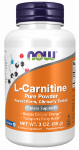 NOW FOODS L-Carnitine - L-Karnityna w proszku (85 g)