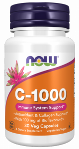 NOW FOODS Witamina C 1000 mg z Bioflawonoidami cytrusowymi (30 kaps.)