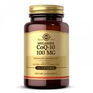 SOLGAR Megasorb CoQ-10 100 mg  - Koenzym Q10 - Kaneka 100 mg (60 kaps.)