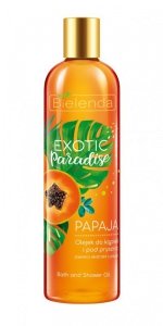 Bielenda Exotic Paradise Olejek do kąpieli i pod prysznic Papaja  400ml