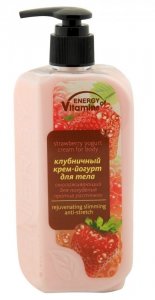 ENERGY OF VITAMINS Jogurtowy Krem truskawkowy do ciała 260ml