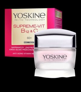 YOSKINE Supreme Vit B12 & C Naprawczy Krem silnie przeciwzmarszczkowy 60+ na noc 50ml