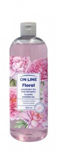 ON LINE Floral Kwiatowy Żel pod prysznic - Piwonia & Róża 500ml