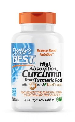 DOCTOR&#039;S BEST Curcumin C3 Complex with Bioperine (120 tabl.)