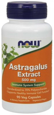NOW FOODS Astragalus Extract - Traganek 500 mg (90 kaps.)