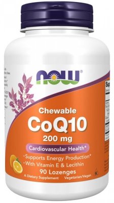 NOW FOODS Koenzym Q10 200 mg (90 tabl.)