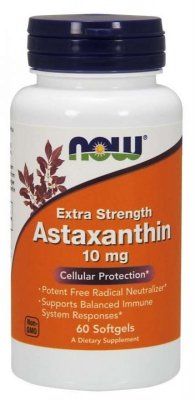 NOW FOODS Naturalna Astaksantyna 10 mg (60 kaps.)