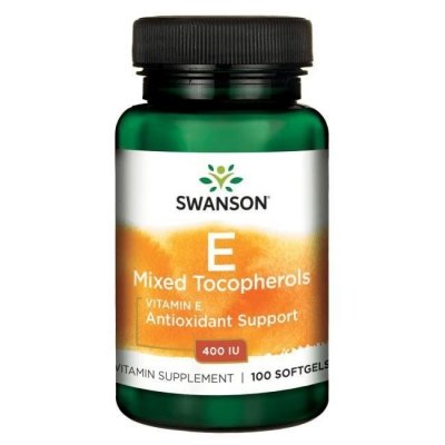 SWANSON Vitamine E Mixed Tocopherolos 400 IU (100 kaps.)