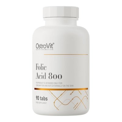 OSTROVIT Folic Acid 800 - Kwas Foliowy (90 tabl.)