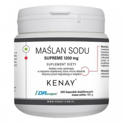 KENAY Maślan sodu SUPREME 1200 mg (300 kaps.)
