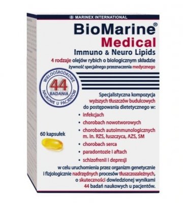 MARINEX BioMarine Medical Immuno & Neuro Lipids (60 kaps.)