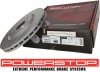 Przednia WIERCONA nacinana tarcza hamulcowa 330mm POWERSTOP Volkswagen Routan 2012-
