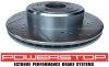Tylne klocki + WIERCONE wentylowane tarcze hamulcowe POWERSTOP Dodge Challenger