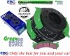 Przednie klocki GreenStuff + NAWIERCANE NACINANE tarcze hamulcowe EBC seria GD GMC Savana 2500 2003-2019