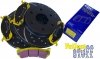 Przednie klocki YellowStuff + NAWIERCANE NACINANE tarcze hamulcowe EBC seria GD GMC Yukon -2006