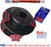 Tylne CERAMICZNE klocki RedStuff + NIE WENTYLOWANE tarcze hamulcowe EBC seria PREMIUM Chrysler 300C RWD