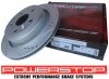 Tylna WIERCONA nacinana tarcza hamulcowa POWERSTOP EVOLUTION 5 szpilek RAM 1500 2003-