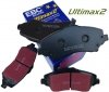 Przednie klocki Ultimax2 + NACINANE tarcze hamulcowe 302mm EBC seria USR Dodge Journey -2012