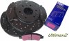 Przednie klocki Ultimax2 + NAWIERCANE NACINANE tarcze hamulcowe 330mm EBC seria GD GMC Yukon 2009-