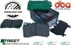 Przednie klocki DBA Street Performance + tarcze hamulcowe 321mm Cadillac CT4