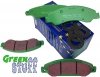 Przednie klocki GreenStuff + NAWIERCANE NACINANE tarcze hamulcowe 330mm EBC seria GD GMC Yukon 2007-2008