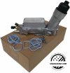 ALUMINIOWA obudowa filtra oleju z chłodnicą oraz czujnikami Jeep Grand Cherokee 3,6 V6