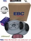 Przednie klocki Ultimax2 + tarcze hamulcowe 330mm EBC seria Premium Dodge Journey 2012-