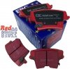 Tylne CERAMICZNE klocki RedStuff + NIE WENTYLOWANE tarcze hamulcowe EBC seria PREMIUM Chrysler 300C RWD