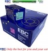 Tylne klocki GreenStuff + tarcze hamulcowe 280mm EBC seria Premium Ford Kuga 2013-2016