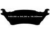 Tylne klocki GreenStuff + tarcze hamulcowe 348mm EBC seria PREMIUM manualny postojowy Ford F-150 F150 2012-