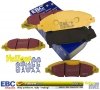 Przednie klocki YeloowStuff + NAWIERCANE NACINANE tarcze hamulcowe 320mm EBC seria GD Ford Mustang 2015-