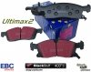 Przednie klocki Ultimax2 + NAWIERCANE NACINANE tarcze hamulcowe 350mm EBC seria GD Jeep Grand Cherokee 2011-