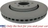 Przednie klocki Ultimax2 + tarcze hamulcowe EBC seria Premium Lincoln Navigator 2011-2021