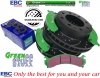 Przednie klocki GreenStuff + NAWIERCANE NACINANE tarcze hamulcowe EBC seria GD GMC Savana 2500 2003-2019