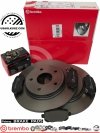 Klocki oraz tarcze hamulcowe tylne 305mm BREMBO Lancia Voyager