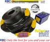 Tylne klocki YellowStuff + NACINANE tarcze hamulcowe EBC seria USR GMC Yukon 2007-2020