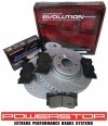Przednie klocki Z16 + WIERCONE tarcze hamulcowe 352mm POWERSTOP EVOLUTION Ford Mustang 2015-