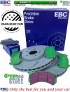 Przednie klocki GreenStuff + NAWIERCANE NACINANE tarcze hamulcowe 380mm EBC seria GD Jeep Grand Cherokee SRT 2012-2020