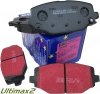 Tylne klocki Ultimax2 + tarcze hamulcowe 328mm EBC seria Premium Dodge Journey 2012-