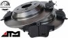 Tylne klocki + tarcze hamulcowe 302mm Ford Escape 2020-