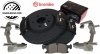 Przednie klocki BREMBO + WIERCONE tarcze hamulcowe HD Jeep Grand Cherokee 3,6 V6 2011-