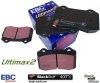 Tylne klocki Ultimax2 + NACINANE tarcze hamulcowe 350mm EBC seria USR Dodge Magnum SRT-8 6,1 V8