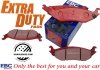 Tylne klocki EXTRA DUTY ED+ + nacinane tarcze hamulcowe EBC seria USR Dodge RAM 1500 2003-