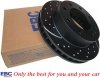Przednia NAWIERCANA NACINANA tarcza hamulcowa EBC seria GD Chevrolet Express 2500 2003-2021