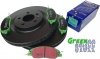 Przednie klocki GreenStuff + tarcze hamulcowe 336mm EBC seria Premium Ford Mustang 2011-2014