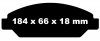 Przednie klocki Ultimax2 + NAWIERCANE NACINANE tarcze hamulcowe 330mm EBC seria GD Chevrolet Avalanche 1500 2007-2008